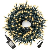 Bright Christmas Lights Outdoor 100 LED String Lights, 39.37ft Connectable 8 Modes Christmas String Lights Tree Lights for Home, Party, Holiday, Indoor Xmas Decorations Warm White