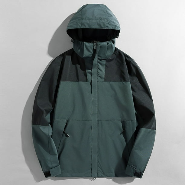 Chaquetas y abrigos casuales con capucha de manga larga para mujer, con gorra desmontable y resistente al viento, gruesa, tres en uno, para deportes al aire libre, cálida, para mujer.