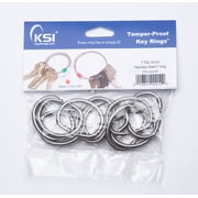 Tamper Proof Key Ring 1 Dia. (3 cm) 10 Pack