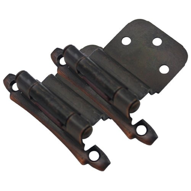 Cosmas 17928ORB Oil Rubbed Bronze Hinge 3/8" Inset (Pair