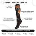 thumbnail image 3 of Lsque Steampunk Cowboy Cat Pattern Sport Compression Socks for Men & Women 15-20 mmHg Knee High Nurse Pregnant Running Medical and Travel Athletic, 3 of 6