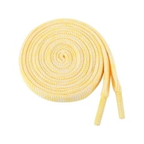 INSPIRE CHIC Flat Colorful Shoelaces Gradient Colors Shoe Laces for Sneakers 2 Pairs 120cm/47.24" Yellow