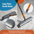 thumbnail image 4 of Cepillo de limpieza CLEANHOME para fregar suelos con 4 cabezales y mango de 56 cm, 4 of 7