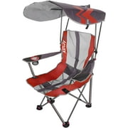 Kelsyus Original Foldable Canopy Chair for Camping, Tailgates, and Outdoor Events, Grey/Red