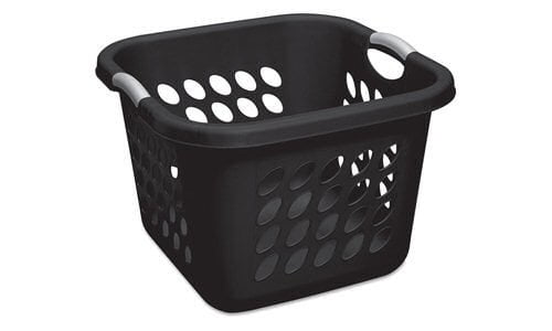 Sterilite Ultra 1.5 Bushel Square Laundry Basket, Black