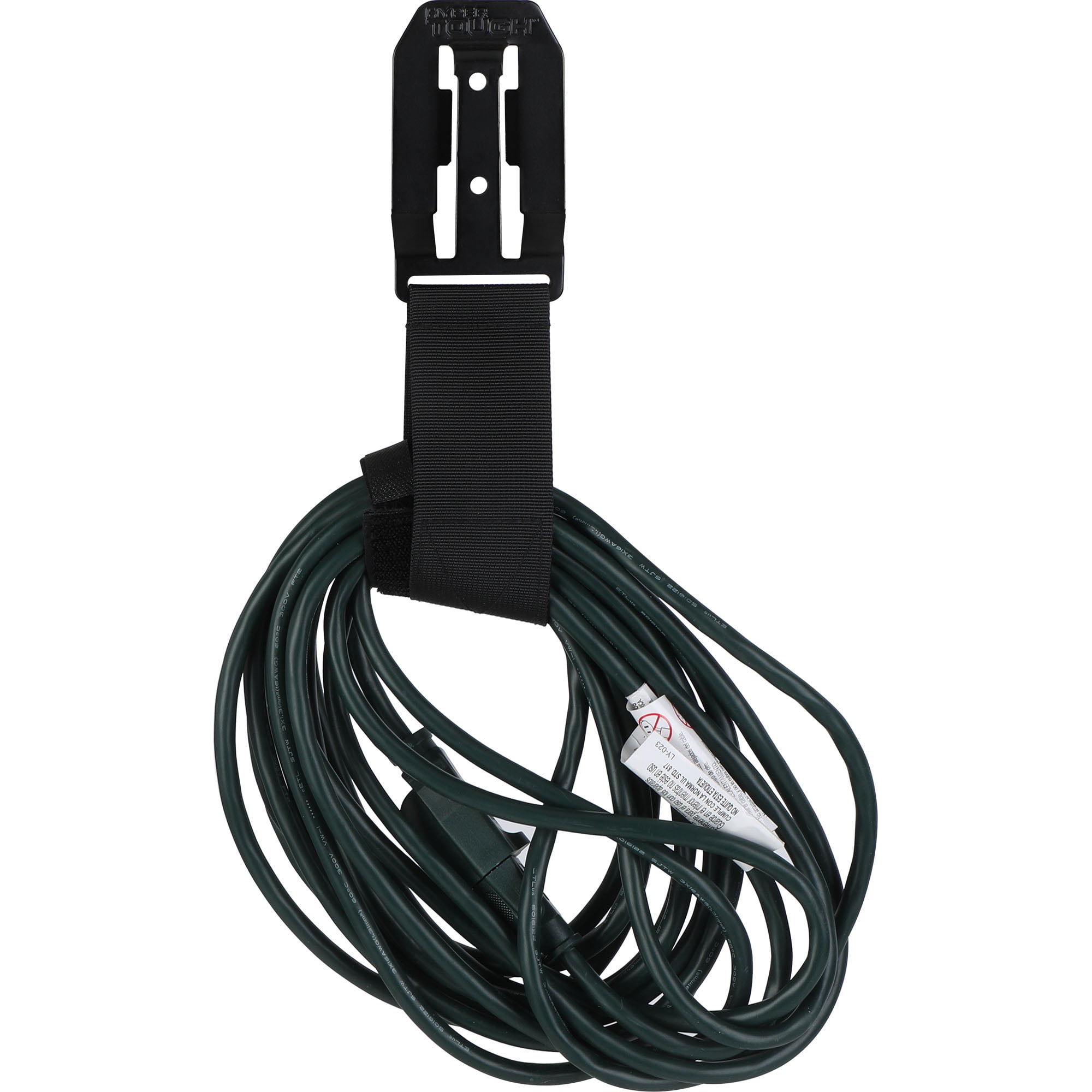 Hyper Tough Hyper Stack Velcro Strap Wall Storage Accessory, 50lb Capacity, Black