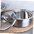 thumbnail image 3 of unbranded Induction Hotpot Design Silver Color 9.64x6.29x3.26In Easy to Cook Hot Pot 1Set, 3 of 8