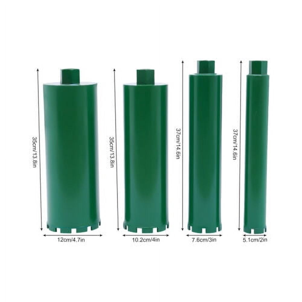 2" 3" 4" 5" Set Wet Diamond Core Drill Bit 4Pcs Concrete Brick Drilling Bits for Plumbers