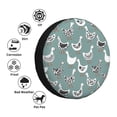thumbnail image 4 of Haiem Spare Tire Cover , Wheel Cover with cartoon geese printed, Camper Spare Tire Cover Fit for Jeep Wrangler Rv SUV Truck Travel Trailer-14 inch, 4 of 6