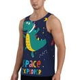 thumbnail image 2 of Haiem Dinosau Space Explorer Men Workout Tank Top Gym Bodybuilding Sleeveless Muscle T Shirts Athletic Tank Breathable Workout Shirt-3X-Large, 2 of 8