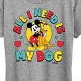 thumbnail image 3 of Disney - Mickey & Pluto All I Need Is My Dog - Women's Short Sleeve Graphic T-Shirt, 3 of 5