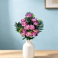 thumbnail image 6 of Artificial Cemetery Flowers with Vase Spike, Assorted Colors Peony Bouquet, UV Resistant Memorial Grave Decorations, All-Weather Outdoor Headstone Decor, 6 of 6