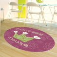 thumbnail image 1 of Viccilley Washable Area Rug Non-slip Round Mat Sitting Pad Flannel Area Rugs Rotray Chair Mat Bedroom Decor(80cm), 1 of 7