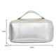 thumbnail image 3 of Bolso De Cosméticos Bolsa de cosméticos de lavado de gran capacidad de cuero de PU a prueba de agua para acampar (plata) Tmvgtek Para Estrenar, 3 of 9