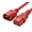 Red, variant on IEC C14 to C21 Heavy Duty Short Power Cord Plug,Black Color-Coded Connectors IEC 320 C14 to C21(C19) Computer Power Cable Replacement,14 Gauge Power Cord, 2ft/0.6m Black