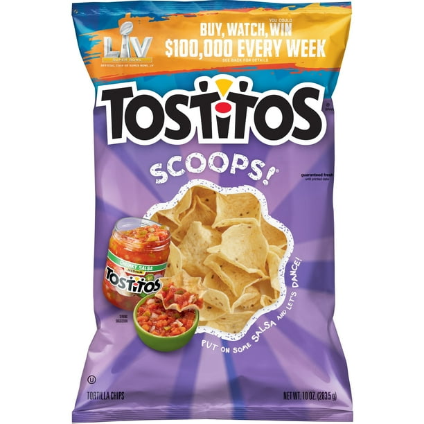 Tostitos Scoops! Original Tortilla Chips, 10 oz Bag
