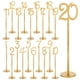 thumbnail image 1 of Números de mesa, tarjetas de número de mesa, centro de mesa de madera, letreros de mesa, tarjetas de lugar, 20 piezas dorado, 1 of 9