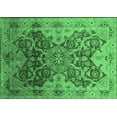 thumbnail image 1 of Ahgly Company Indoor Rectangle Oriental Emerald Green Traditional Area Rugs, 5' x 7', 1 of 4