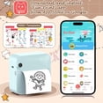 thumbnail image 4 of Mini Sticker Printer,Thermal Printer,Sticker Printer for Photos/Labels/Notes,Inkless Pocket Photo Printer for Learning Assistance,Compatible with iOS&Android(Pink), 4 of 6