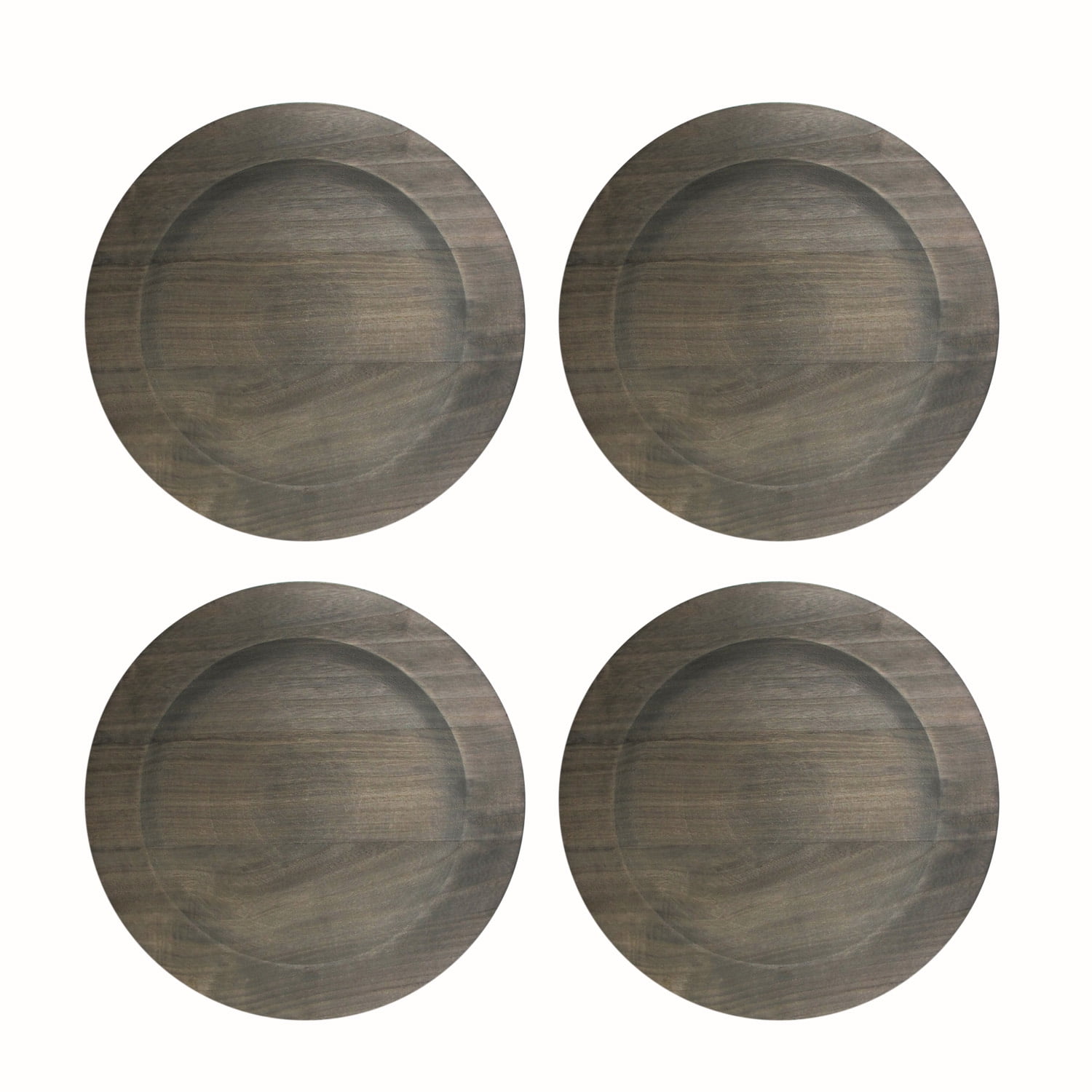 Better Homes & Gardens Faux Wood Chargers, Set of 4