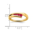 thumbnail image 3 of 1/5 Carat (ctw) Natural Ruby Ring in 10K Yellow Gold, 3 of 5