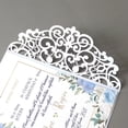 thumbnail image 3 of Tarjetas de invitación de boda con corte láser, tarjetas de felicitación de cumpleaños con sobre de cinta imprimible, blancas, marfil y Beige, baratas, piezas, 100, 3 of 4