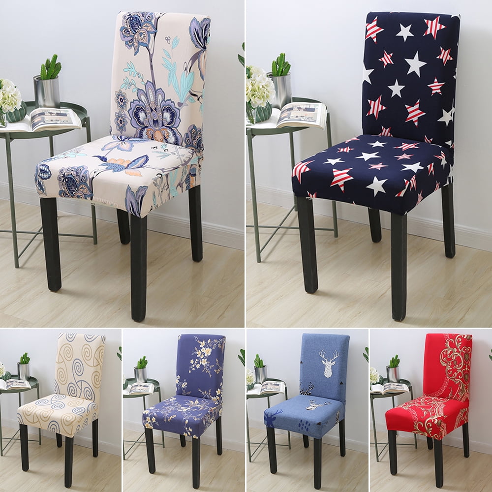 1/4/6PCS Stretch Chair Cover Dining Chair Cover High Back Chair Protector USA 