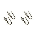 thumbnail image 1 of Moyic 2 piezas de cortina Tieback en forma de U de reemplazo elegante antioxidante Home Study Hotel Drape Hook Fastener tipo negro Negro Tipo 3 2Conjunto, 1 of 6