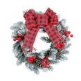 thumbnail image 3 of Bowknot Christmas Ball Wreath 2023 Christmas Wreath Wreath Home Of 1pc, 3 of 9
