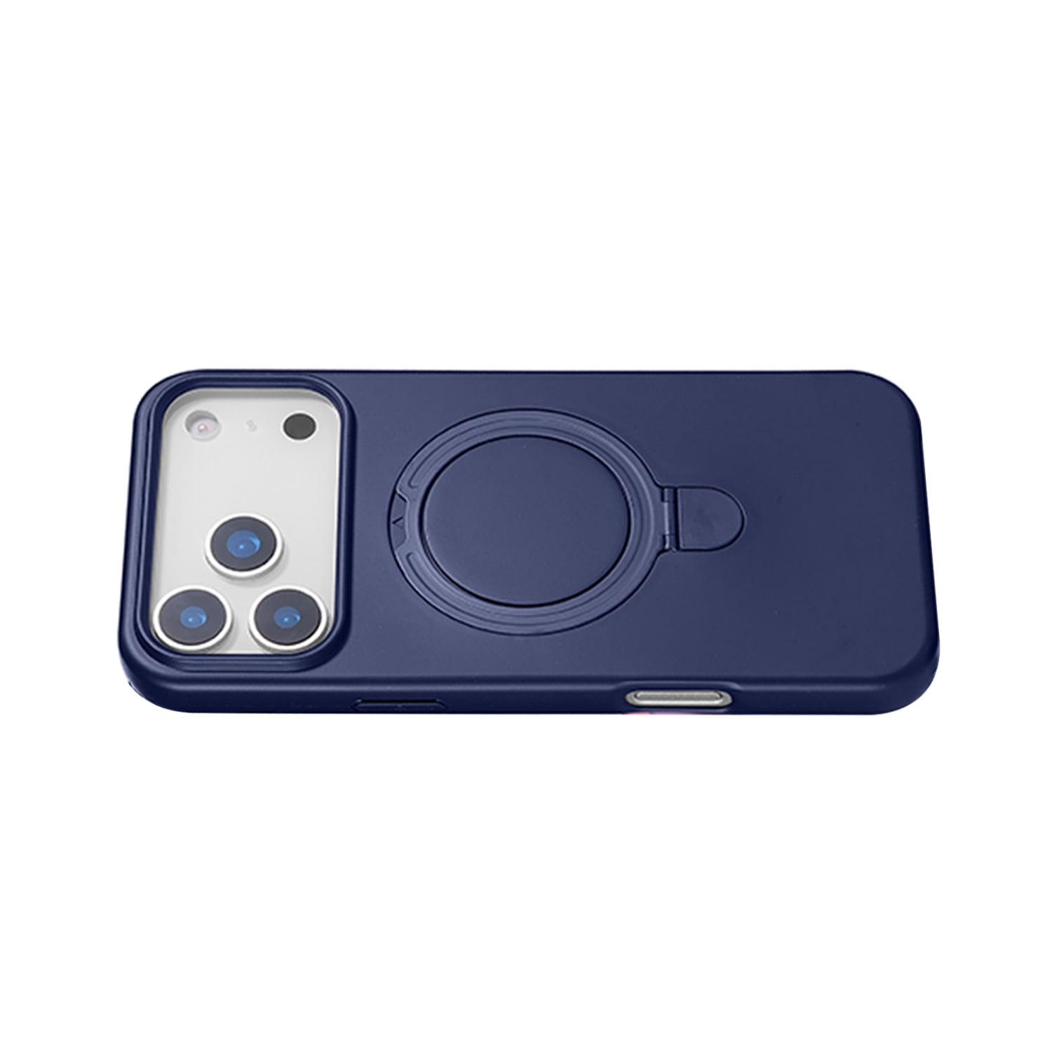 Durable Silicone Stand Case with Magsafe for iPhone 17 Pro - Dark Blue