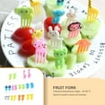 thumbnail image 3 of Bearachild 10 Uds Animal fruta tenedor dibujos animados Pick Bento fiesta decoración Buffet cóctel sándwich niño palillo de vajilla Type2 NO2 Bearachild JJ9331-00, 3 of 6