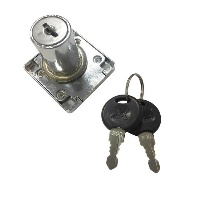 Elodie Cam Lock Desk Drawer Lock with 2 Keys for Cupboard Mailbox File Cabinet