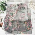 thumbnail image 2 of GFDYREE Foulards pour Femmes Légers Foulards Mode Imprimé Motif Floral Foulard Châle Étoles, 2 of 3