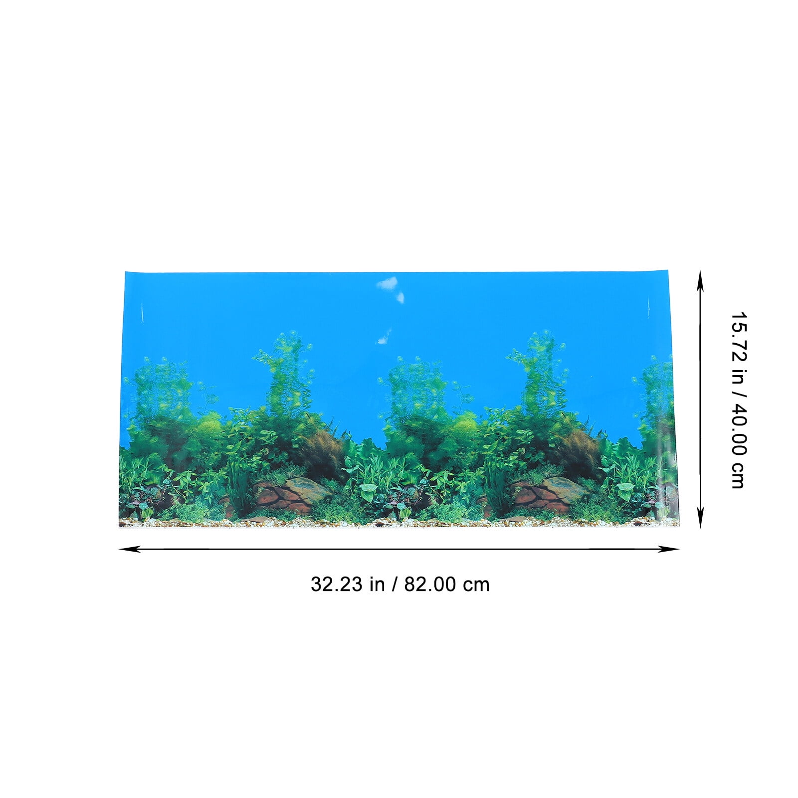 Fish Tank Background DoubleSided 3D Sticker Aquarium Decorative