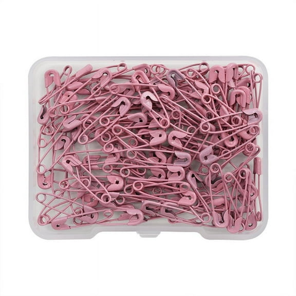Namzi 19mm 600PCS Premium Safety Pins, Colored Safety Pins Bulk Sewing Pins for DIY Craft Making and Clothing, Knitting Stitch Marker, Pink