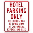 thumbnail image 1 of Hotel Parking Only Sign,, 1 of 8