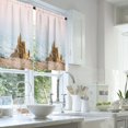 thumbnail image 2 of LALILO Kitchen Curtains and Valances Set of 3 36" Sand Window Treatment Tiers for Window Decor, 2 of 5