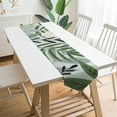 thumbnail image 2 of Coolnut 13"x90" Table Runner, Beautiful Print Tropical Leaves Washable Table Cloth Runner for Holiday Home Wedding Table Top Decoration, 2 of 3