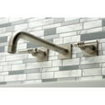 thumbnail image 2 of Kingston Brass KS6058ML Milano Two-Handle Wall Mount Roman Tub Faucet, Brushed Nickel, 2 of 7