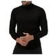 thumbnail image 1 of Blusa y camisas de cuello alto y manga larga para hombre, de color liso, muy elásticas, de punto con cuello alto y capucha, top de manga larga, top/camisa de cuello alto y manga larga, blusa para homb, 1 of 4