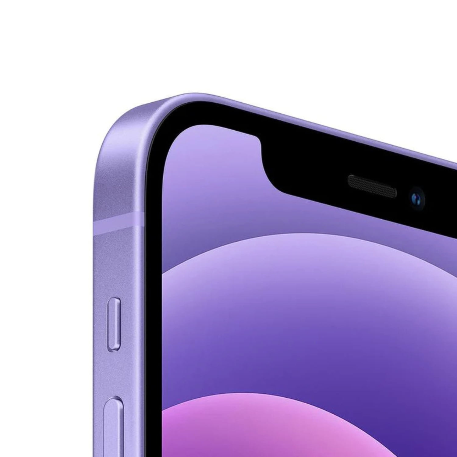 Restored Apple iPhone 12 (Fully Unlocked) 64GB Purple (A2172) Bundle with Pre-Installed Tempered Glass (Refurbished)
