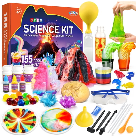 BenBen Science Kit for Kids Ages 8-12, 155 Lab Experiment STEM Toy Birthday Gift for Boys Girls