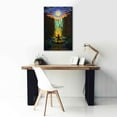 thumbnail image 5 of Epic Graffiti 'Shaman Fire' by Jan Kasparec, Canvas Wall Art, 26"x40", 5 of 8