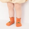 thumbnail image 2 of ZCFZJW Cute Cartoon Pattern Baby Floor Socks Summer Toddler Kids Boys Girls Anti-Slip Slipper Shoes Home Indoor Soft Soled Shoes Socks Z11-Orange 3-5 Years, 2 of 5