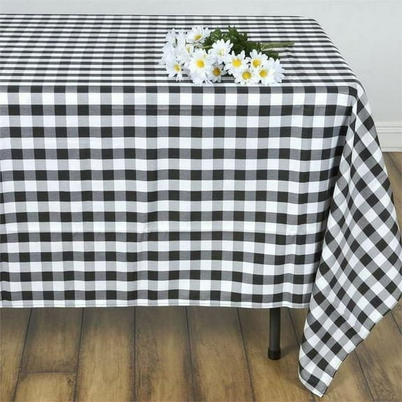 Gingham/Checkered Cotton Blend Italian Restaurant Style Tablecloth/Overlay