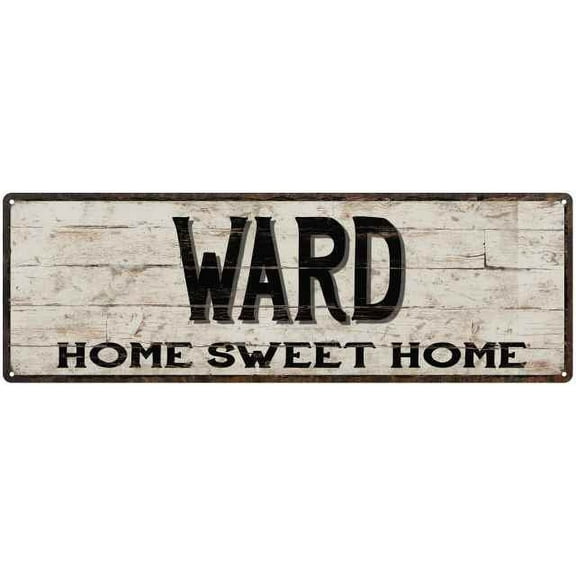 WARD Rustic Home Sweet Home Sign Gift 6x18 Metal Decor 106180084071
