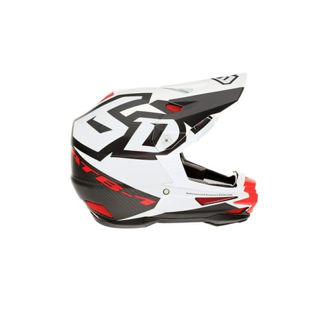 6D ATB-1 Switch Helmet - Red/White/Black - L