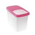 thumbnail image 1 of Cubo de arroz grueso de 10 kg, contenedor de plástico para arroz, resistente a la humedad y a los insectos, sellado para almacenar granos (rosa), 1 of 5