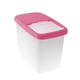 thumbnail image 1 of Cubo de arroz grueso de 10 kg, contenedor de plástico para arroz, resistente a la humedad y a los insectos, sellado para almacenar granos (rosa), 1 of 5