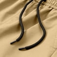 thumbnail image 7 of Men's Slim Fit Cargo Workwear Pants, Straight Leg Drawstring Elastic Waist Multi Pockets Casual Trousers Joggers, Quick Dry Breathable Lightweight Stretchy, Outdoor Hiking Gym, 7 of 7